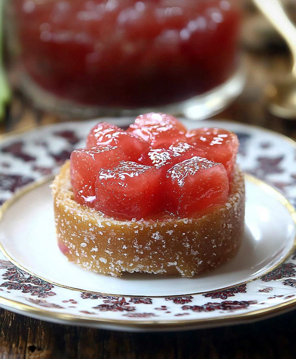 Confiture de rhubarbe maison