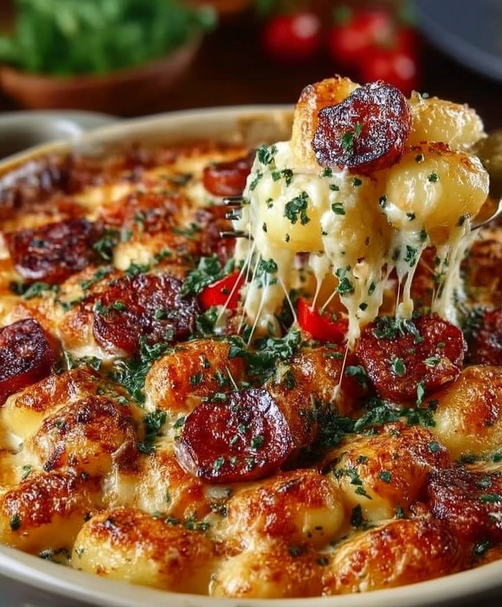 Gratin Gnocchis Chorizo