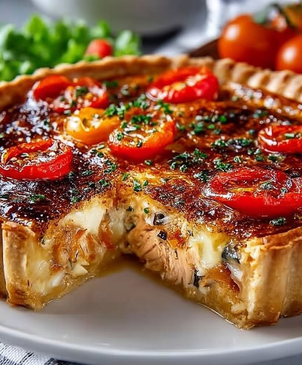 Quiche thon tomate