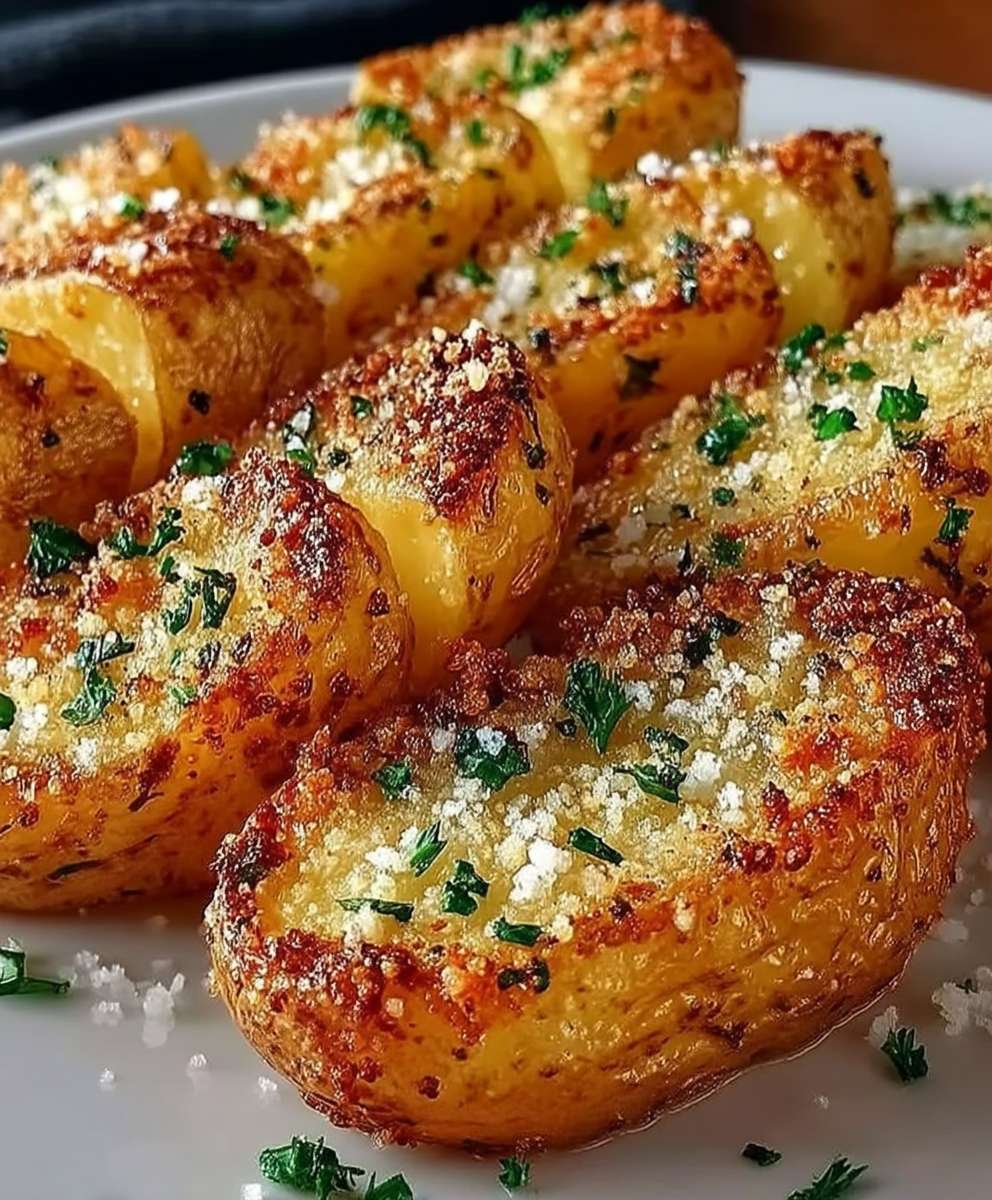 Pommes de terre parmesan croustillantes four