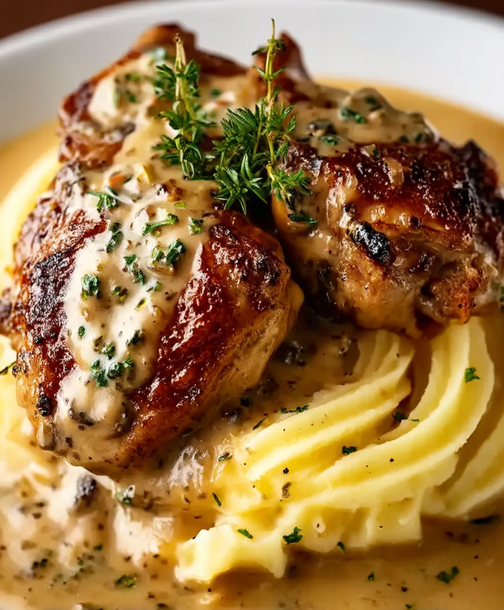 Lapin à la crème moutarde