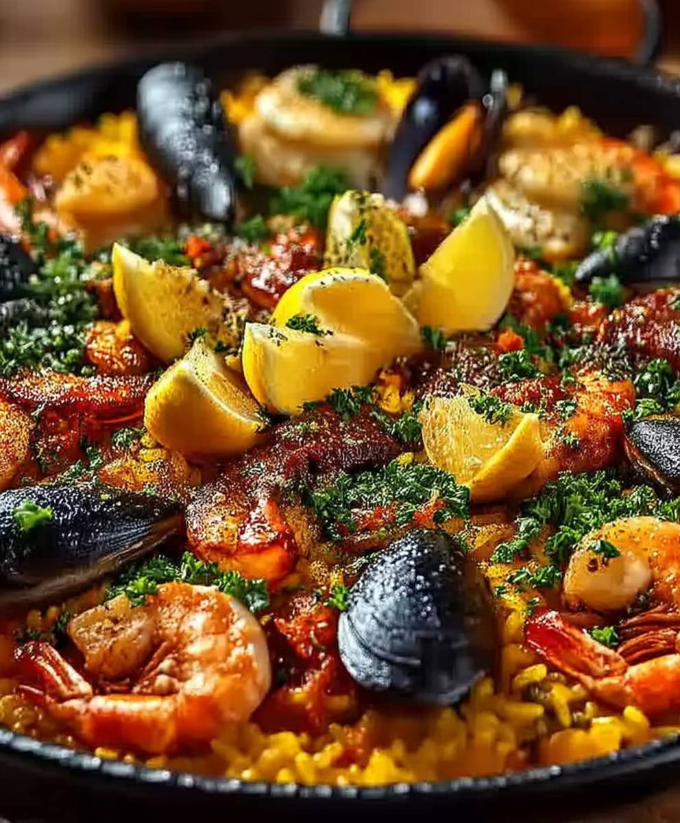 Paella Espagnole Fruits de Mer