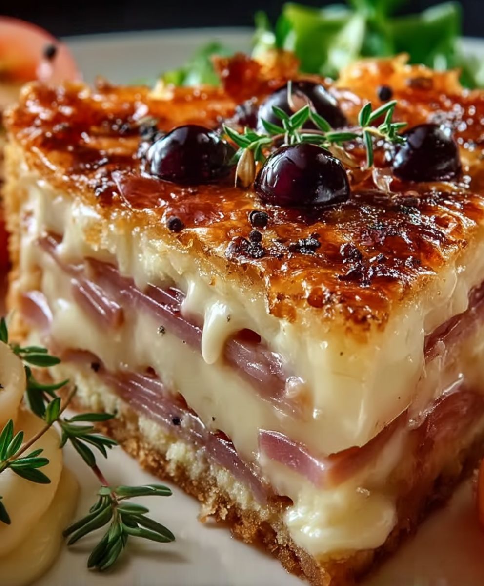 Cake au jambon et gruyère
