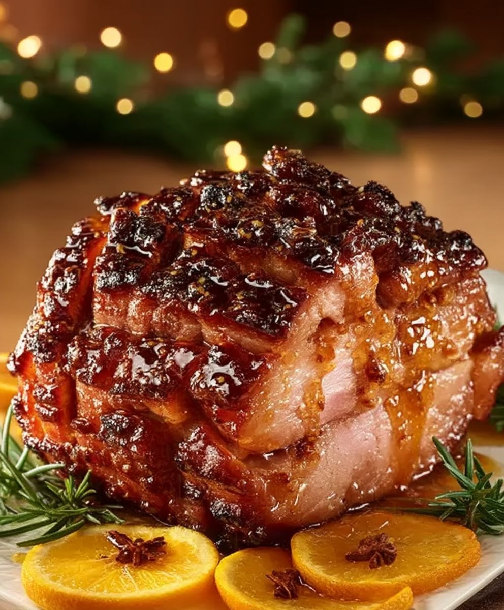 Jambon de Noël orange miel
