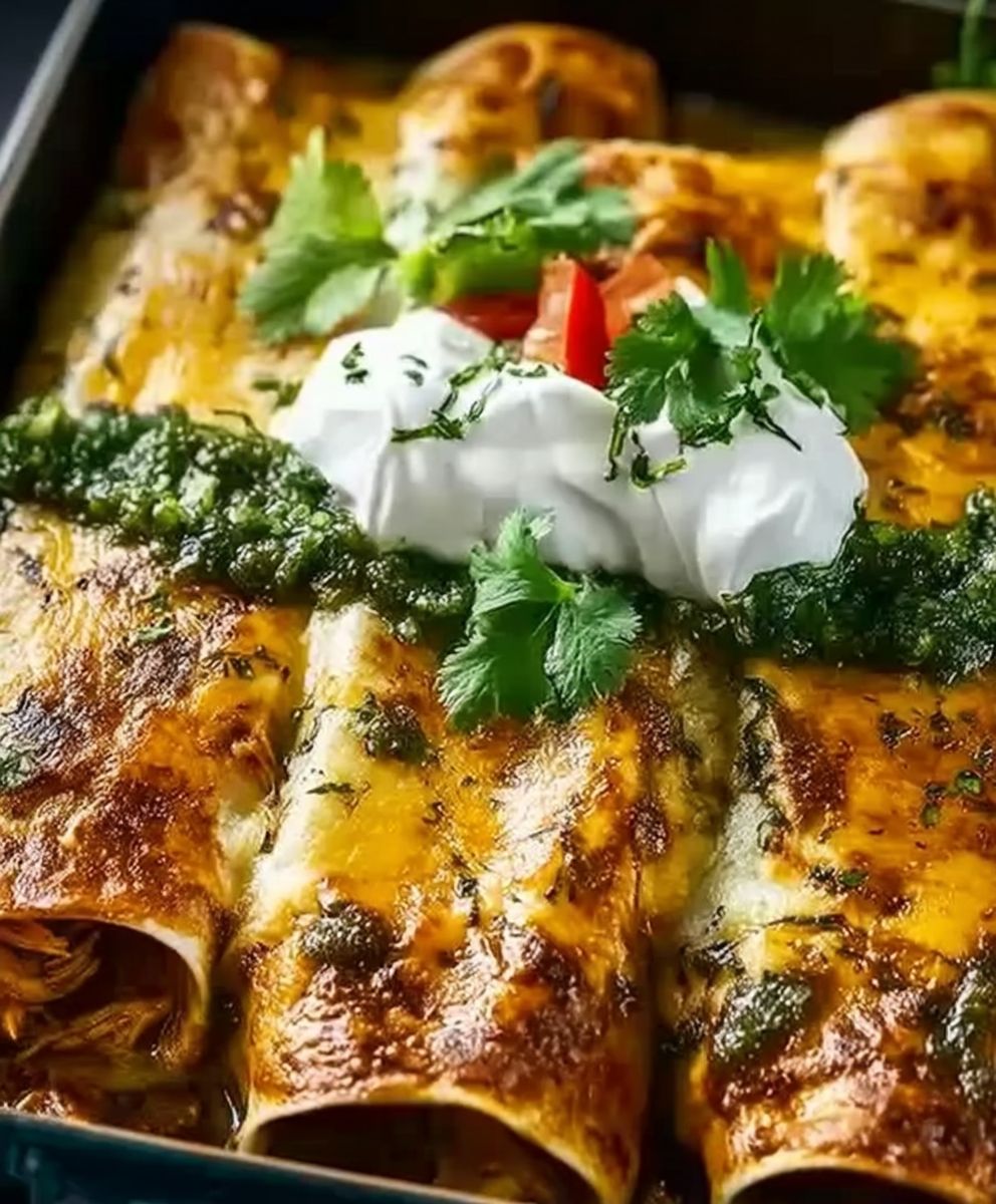 Enchiladas poulet vert épicé