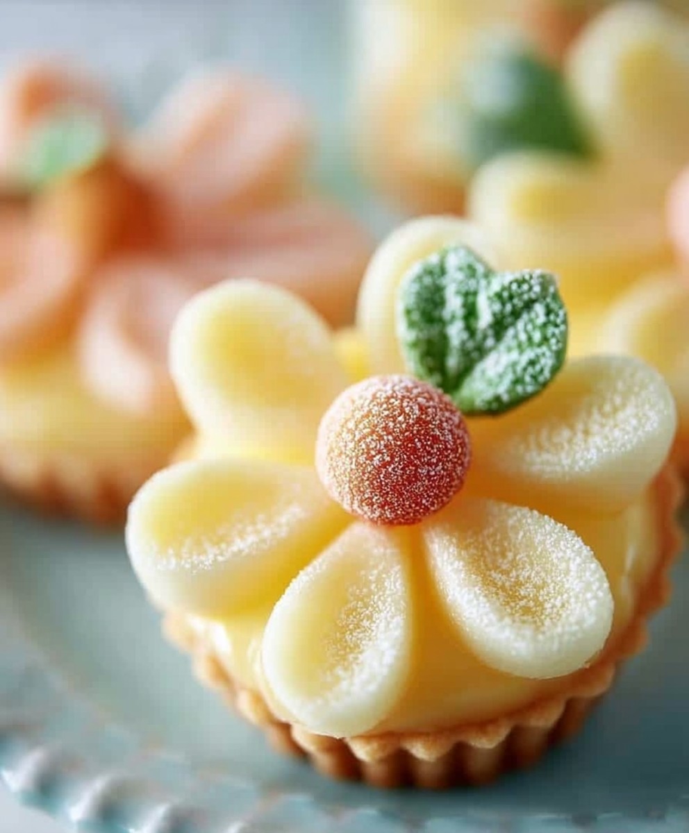 Tartelettes citron forme fleurs