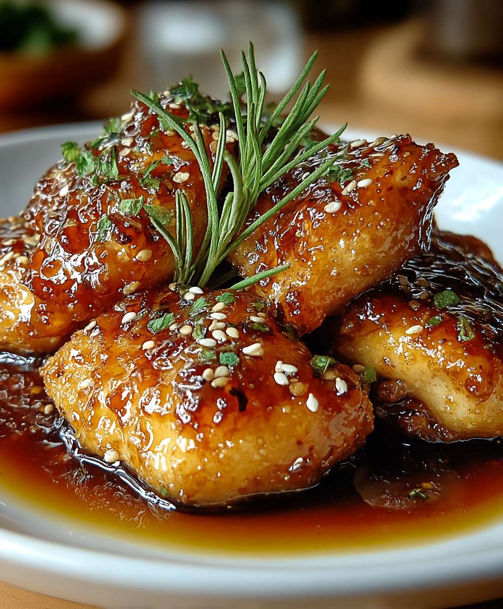 Poulet miel ail