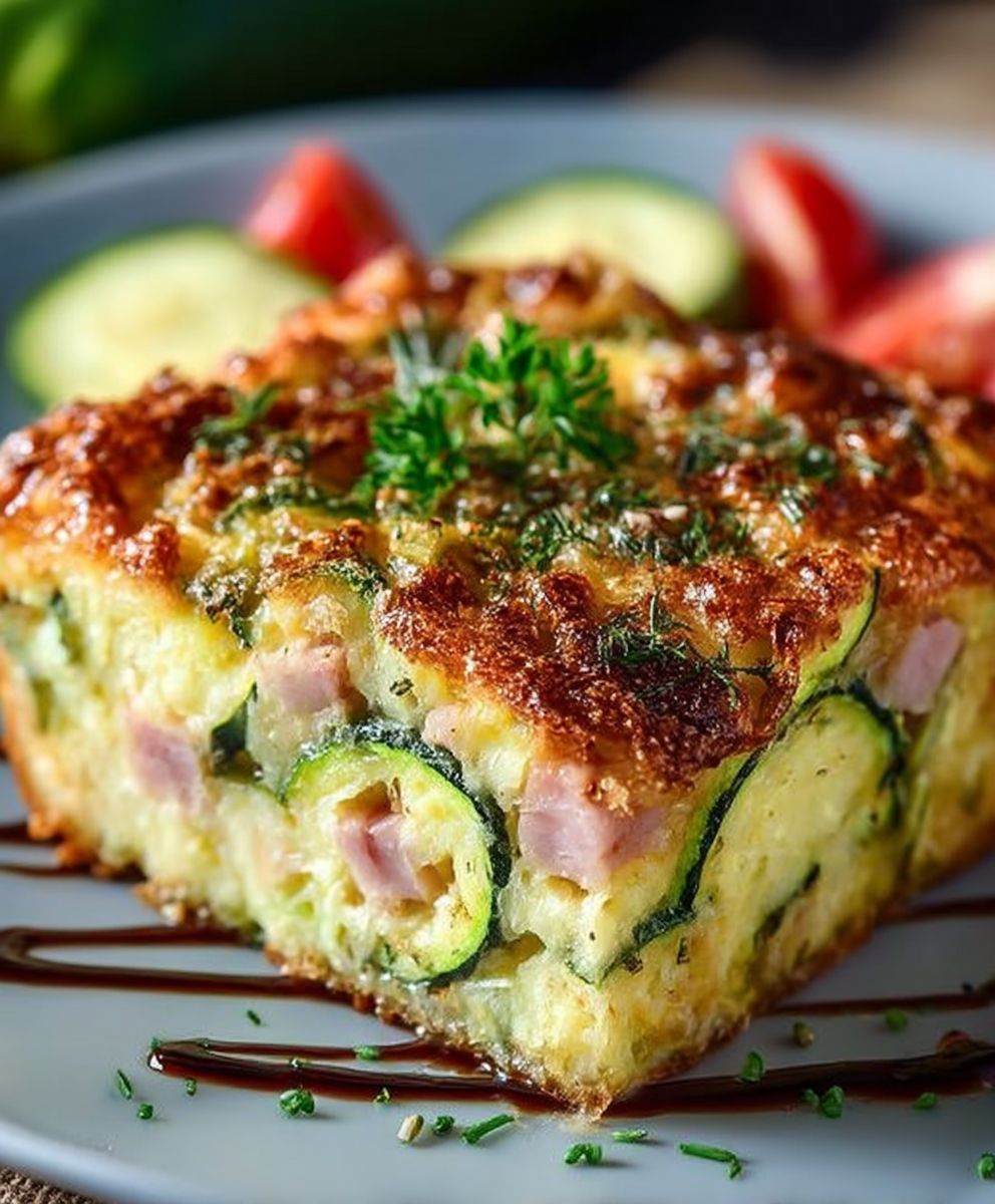 Cake courgettes jambon
