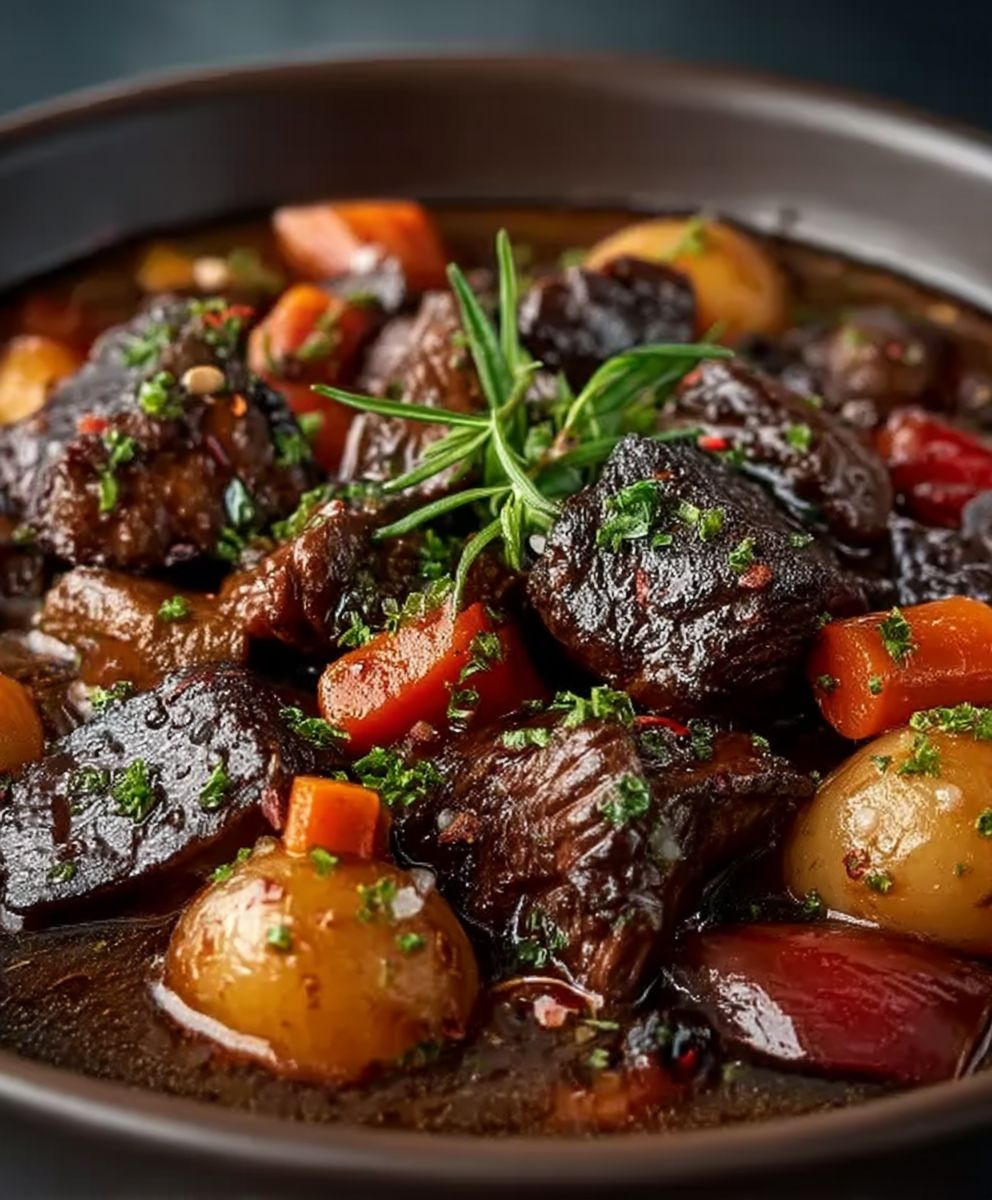 Boeuf bourguignon traditionnel