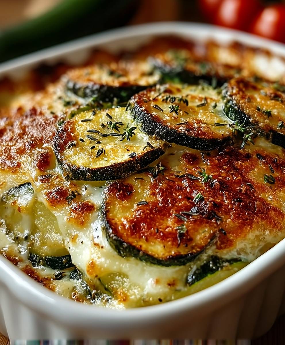 Gratin courgettes pommes de terre léger