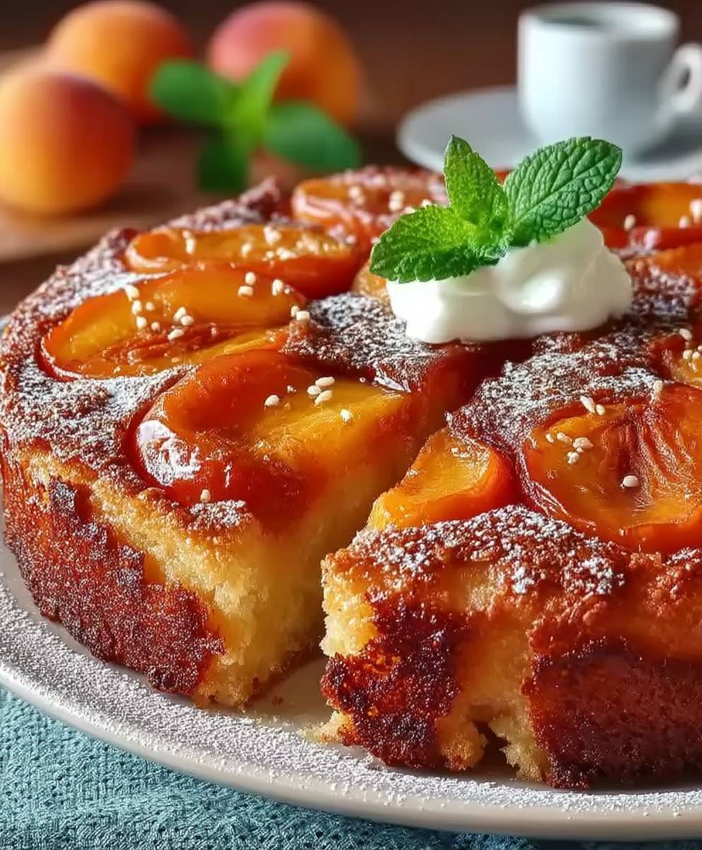 Gateau renverse abricot