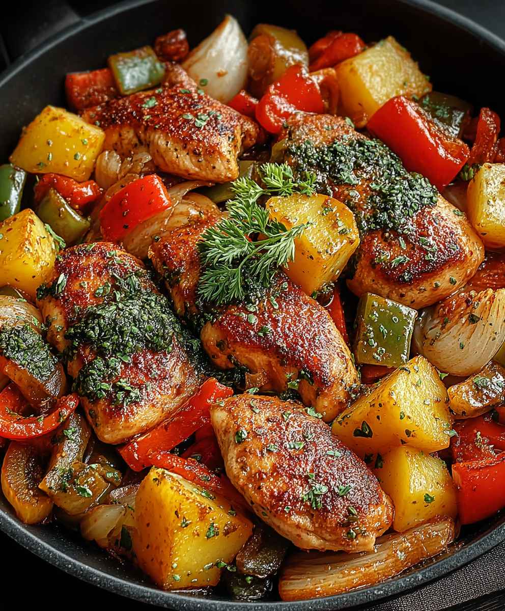 Poêlée poulet légumes casserole