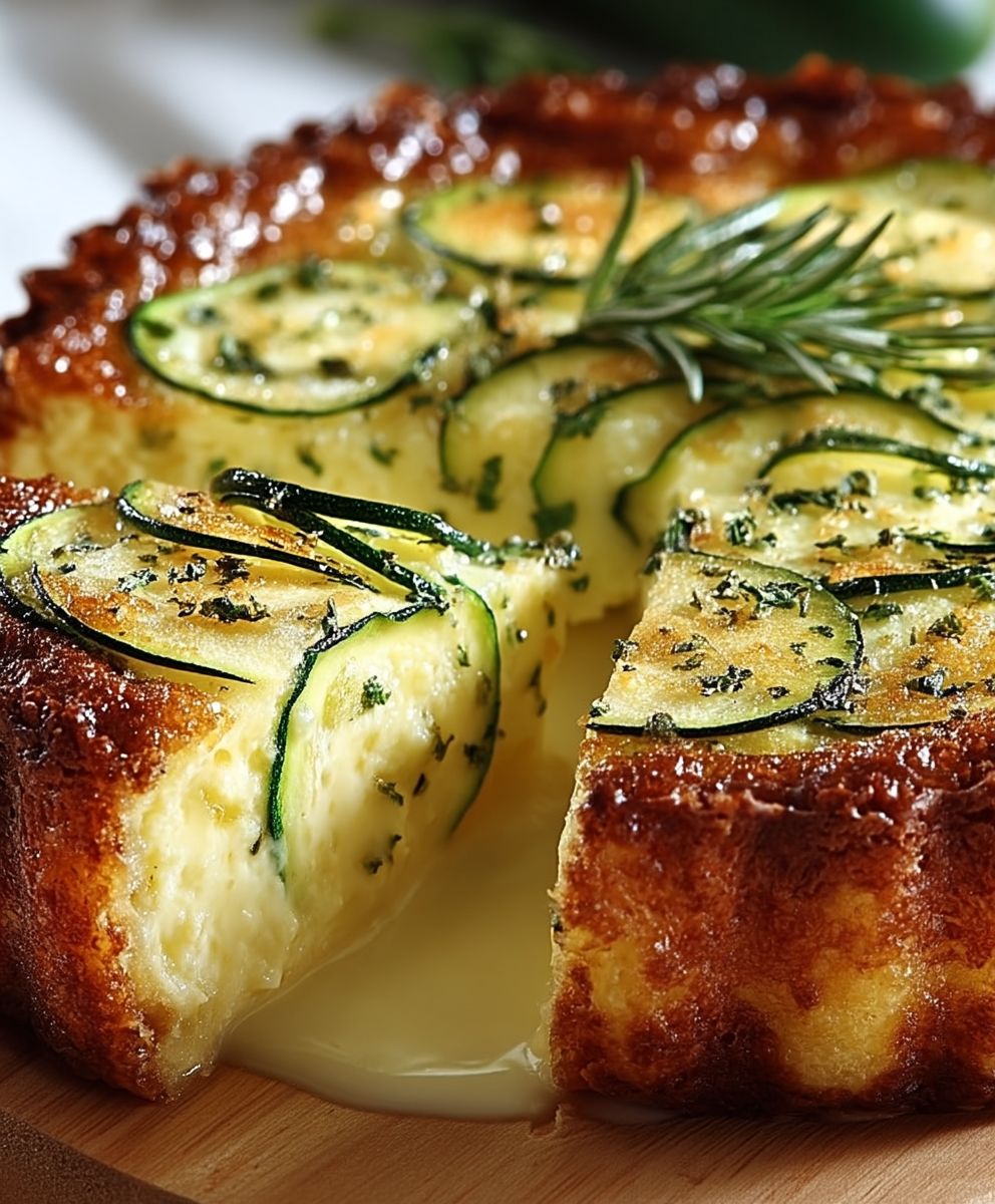 Flan léger courgettes