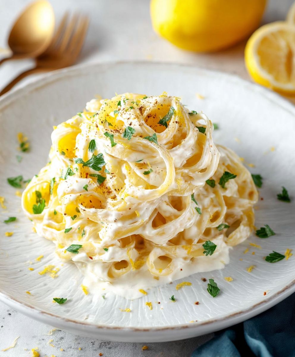 Linguine citron mascarpone