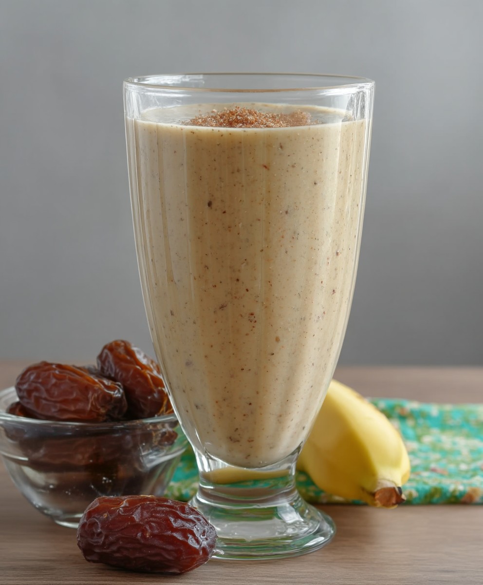 Smoothie dattes banane vanille