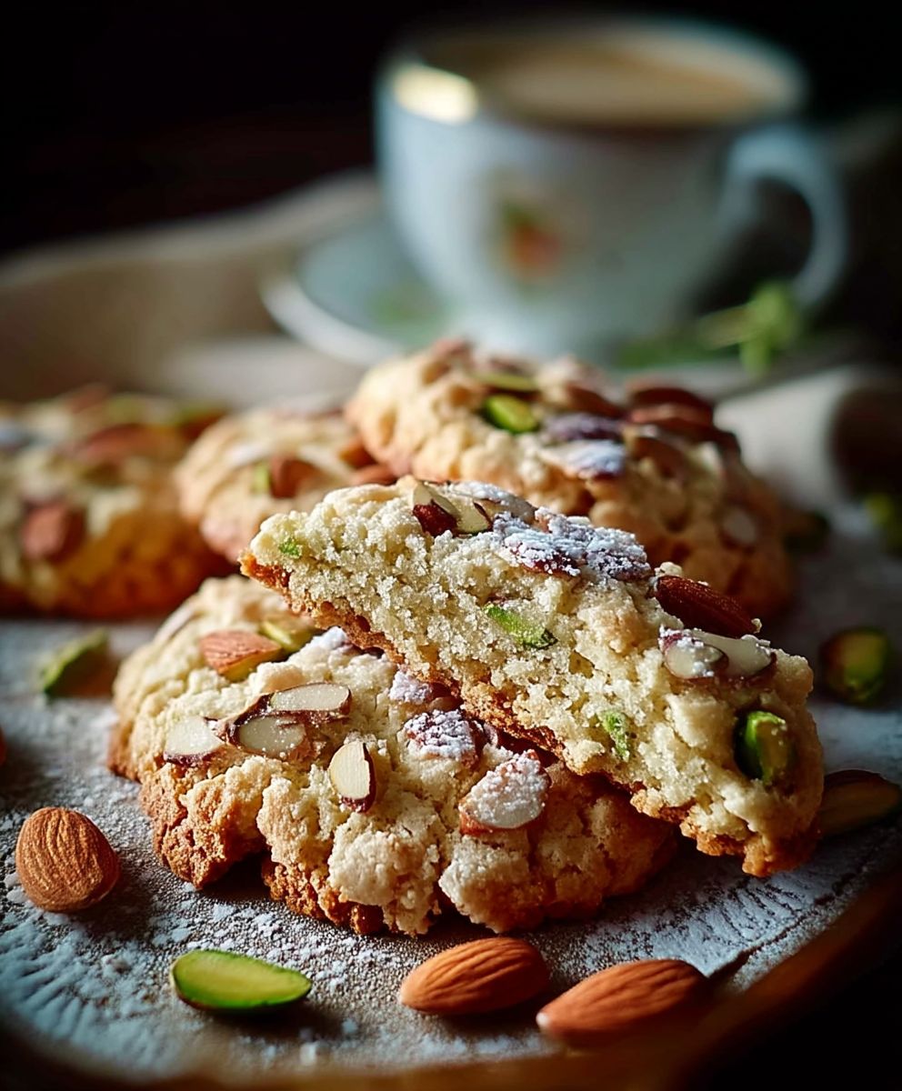Croquants aux amandes et pistaches