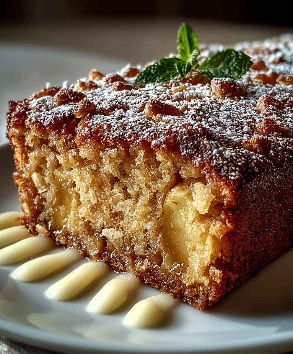 Gateau flocons avoine pommes