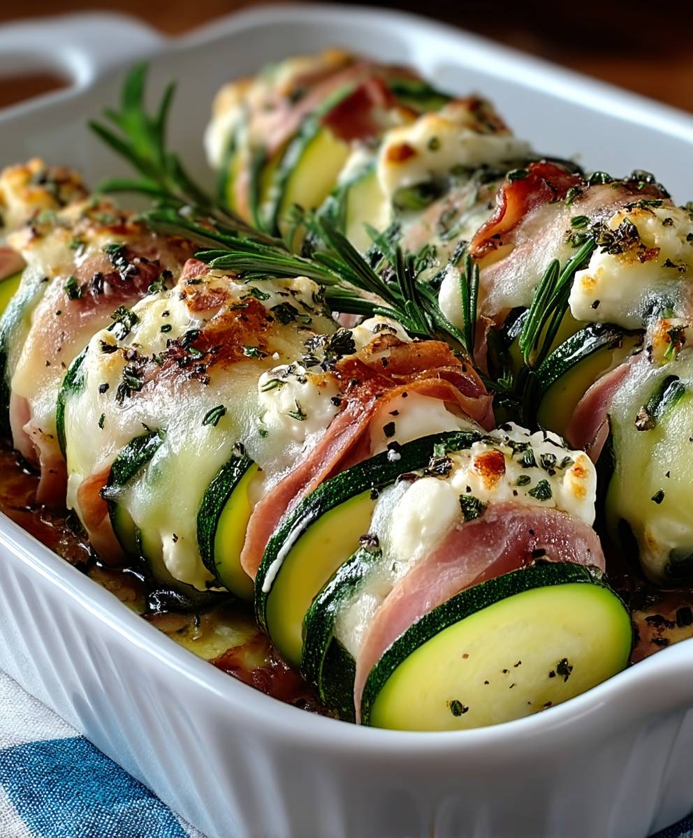 Tian courgettes jambon chèvre