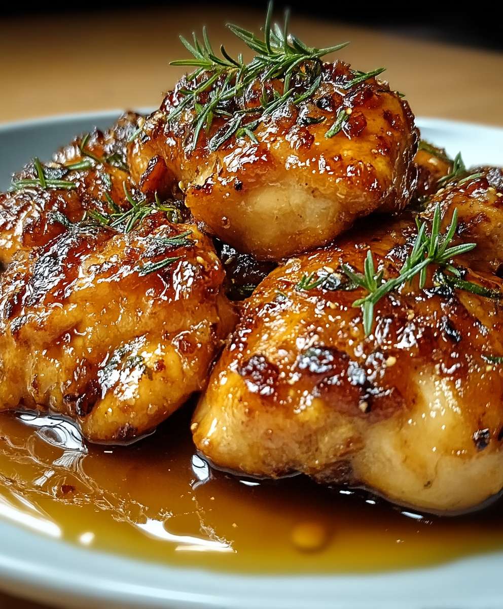 Poulet miel ail