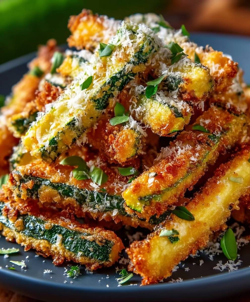 Frites courgettes parmesan
