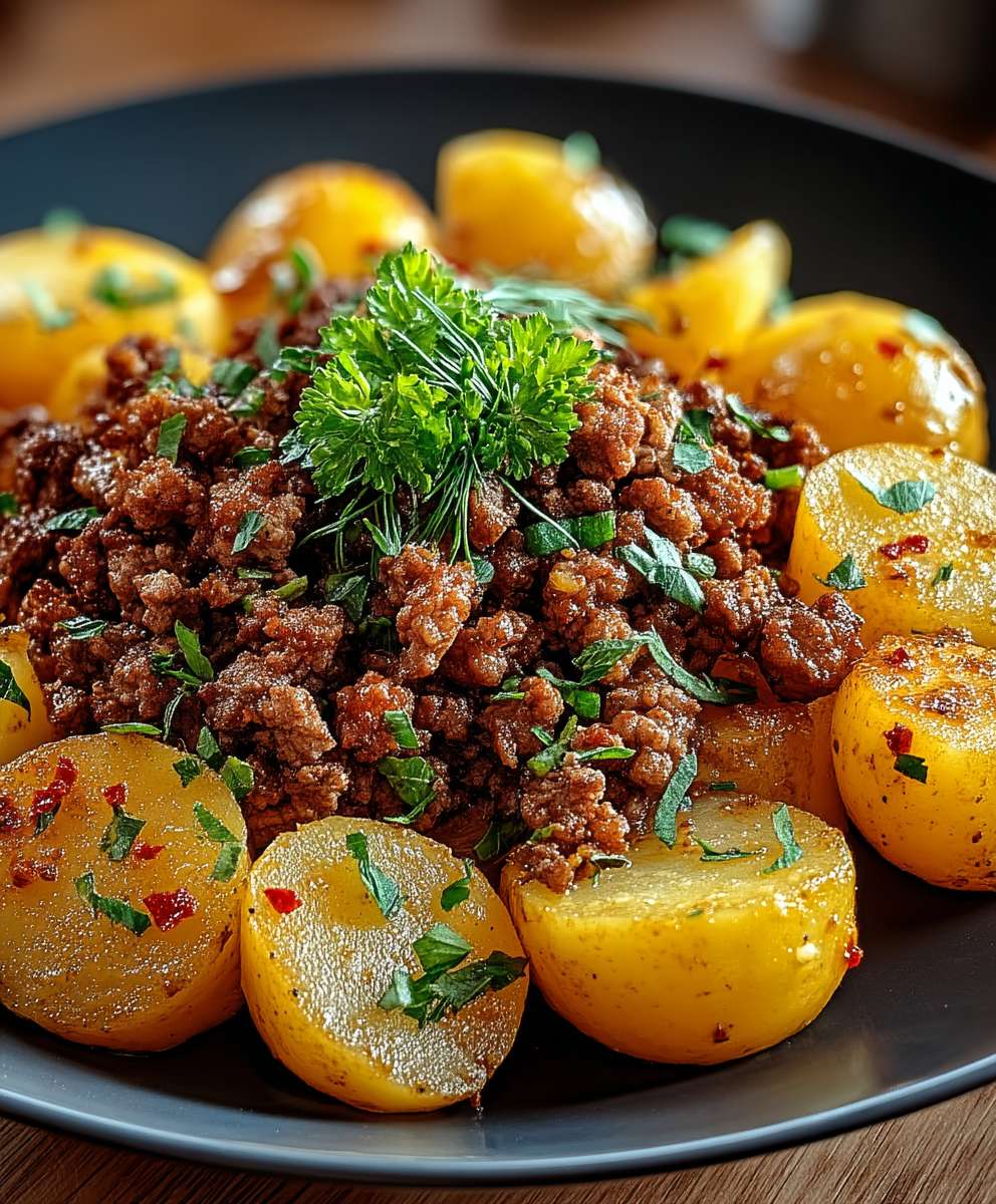 Viande hachée pommes de terre