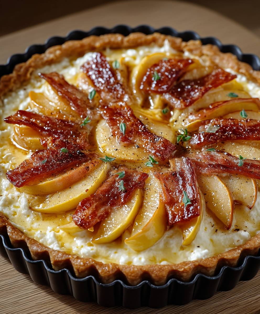 Tarte Camembert Lardons Pommes