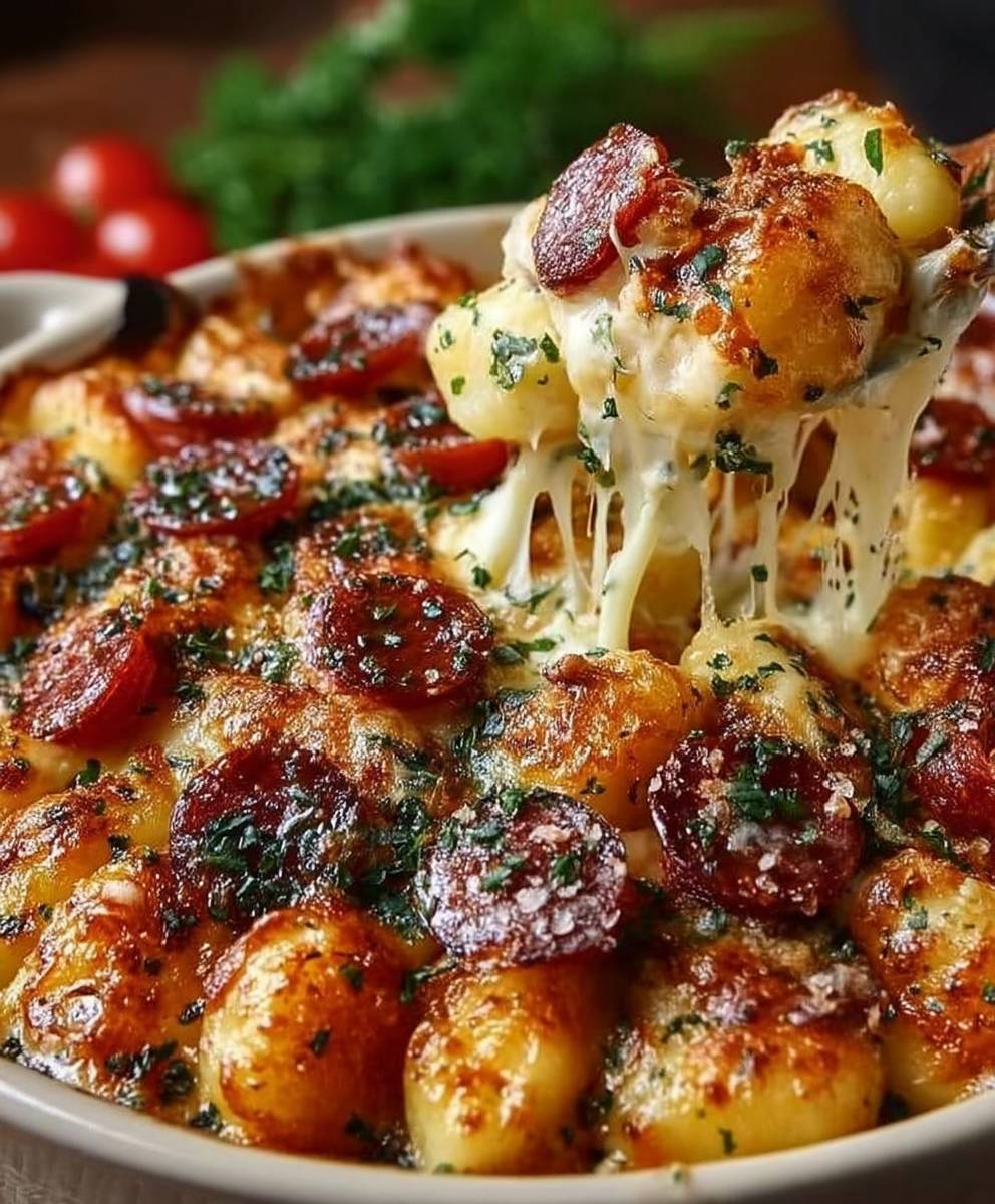 Gratin Gnocchis Chorizo