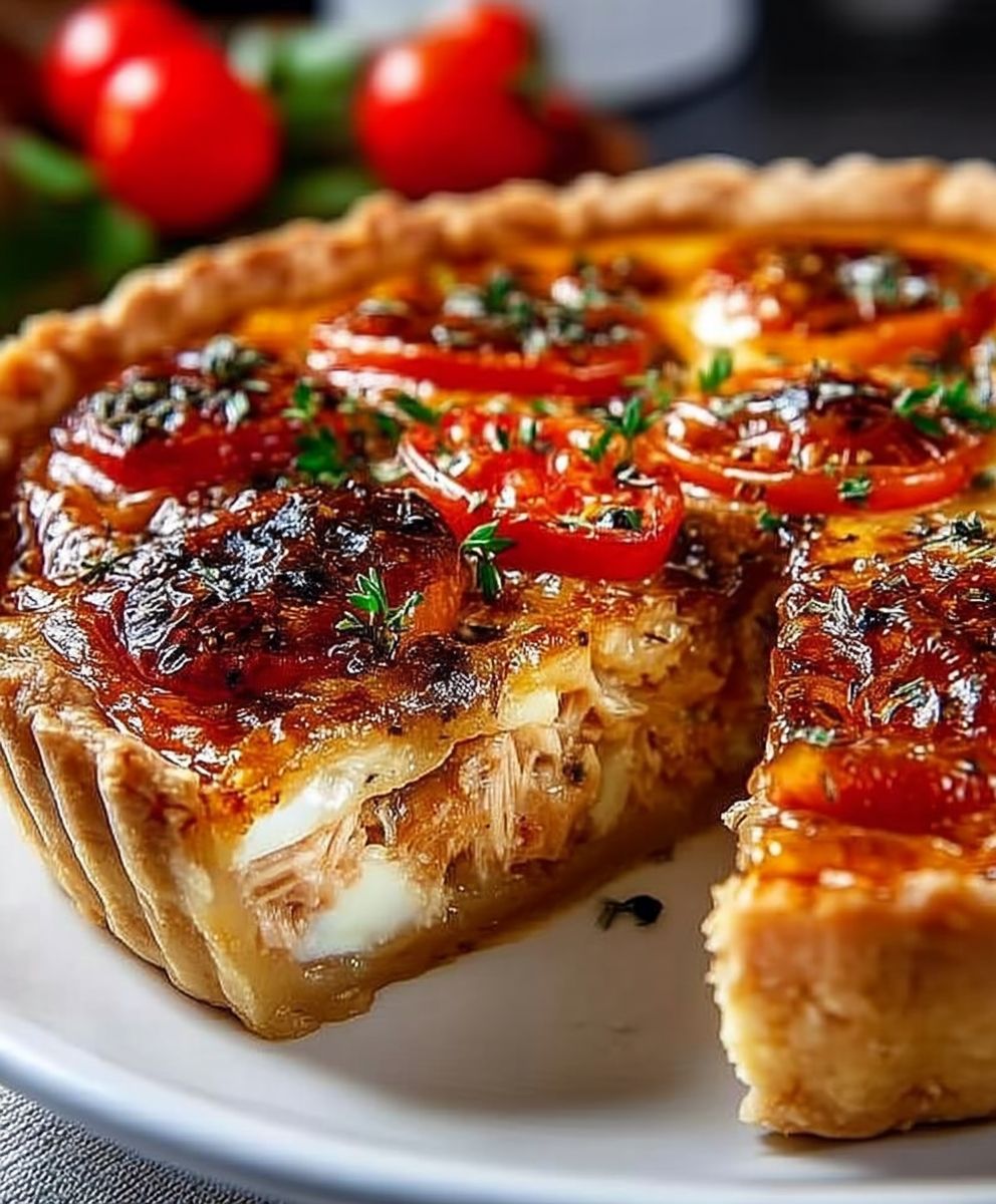 Quiche thon tomate