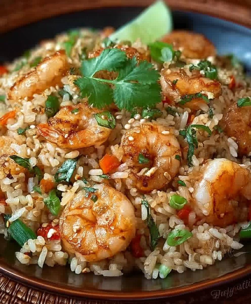 Riz frit thaï crevettes