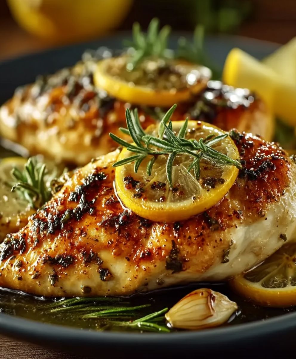 Poulet citronné à l'ail