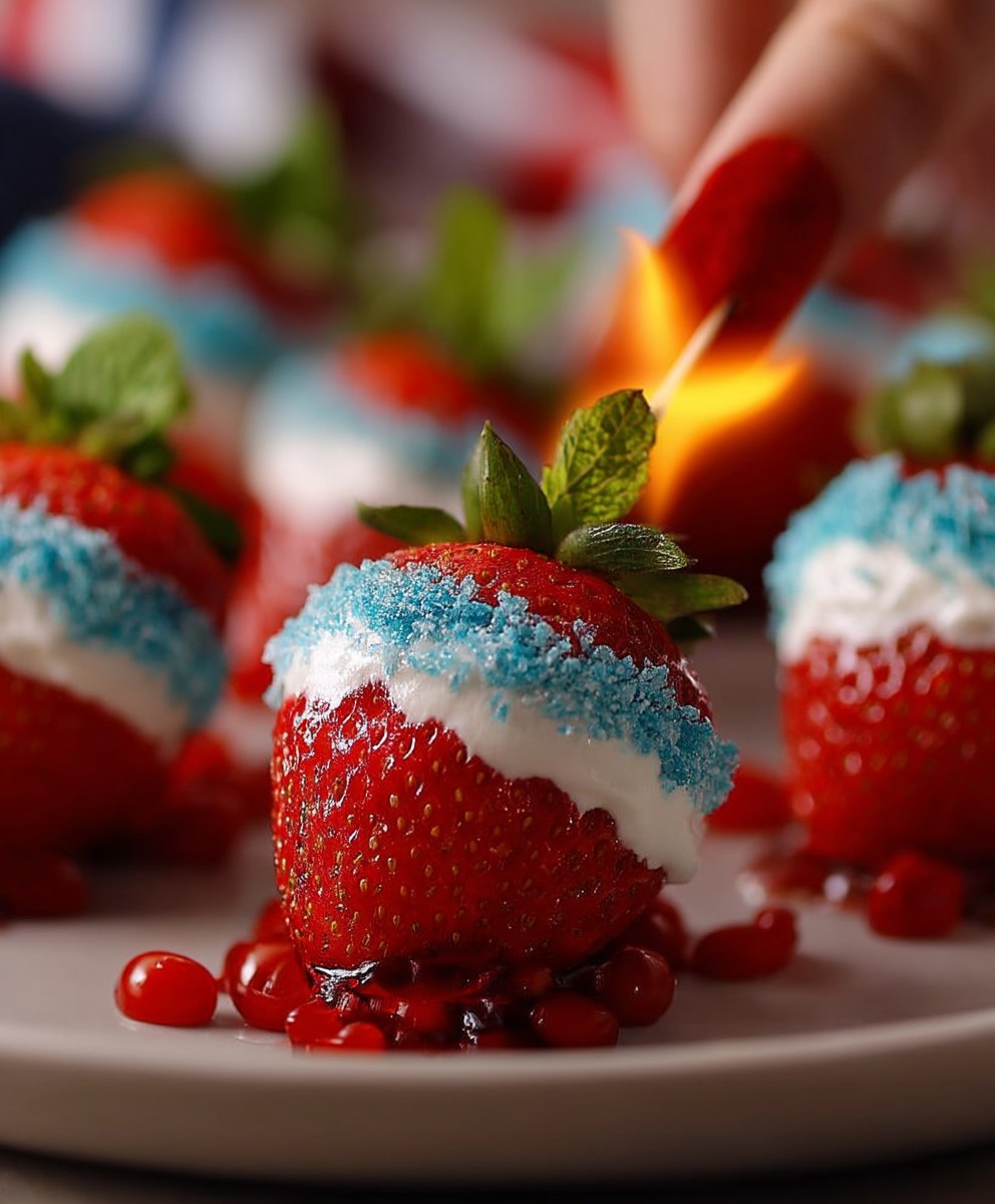 Fraises en pétard