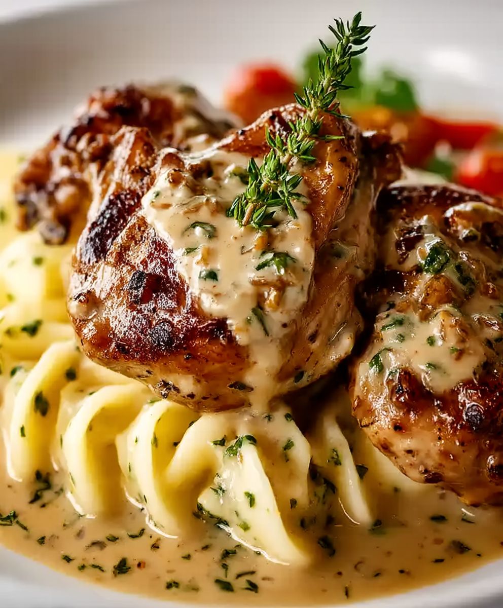 Lapin à la crème moutarde