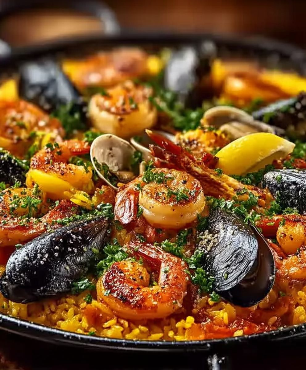 Paella Espagnole Fruits de Mer