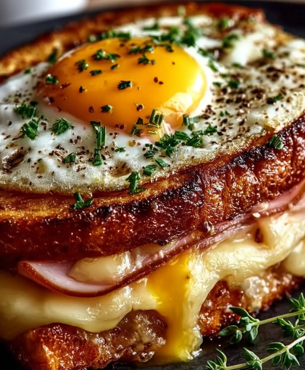 Croque Madame Jambon Emmental Light