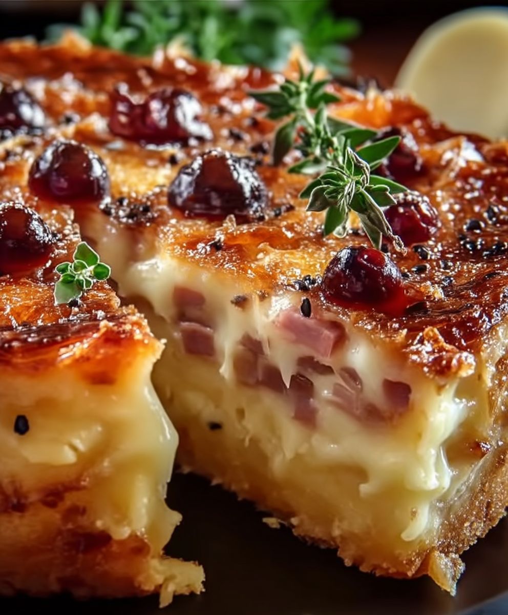 Cake au jambon et gruyère