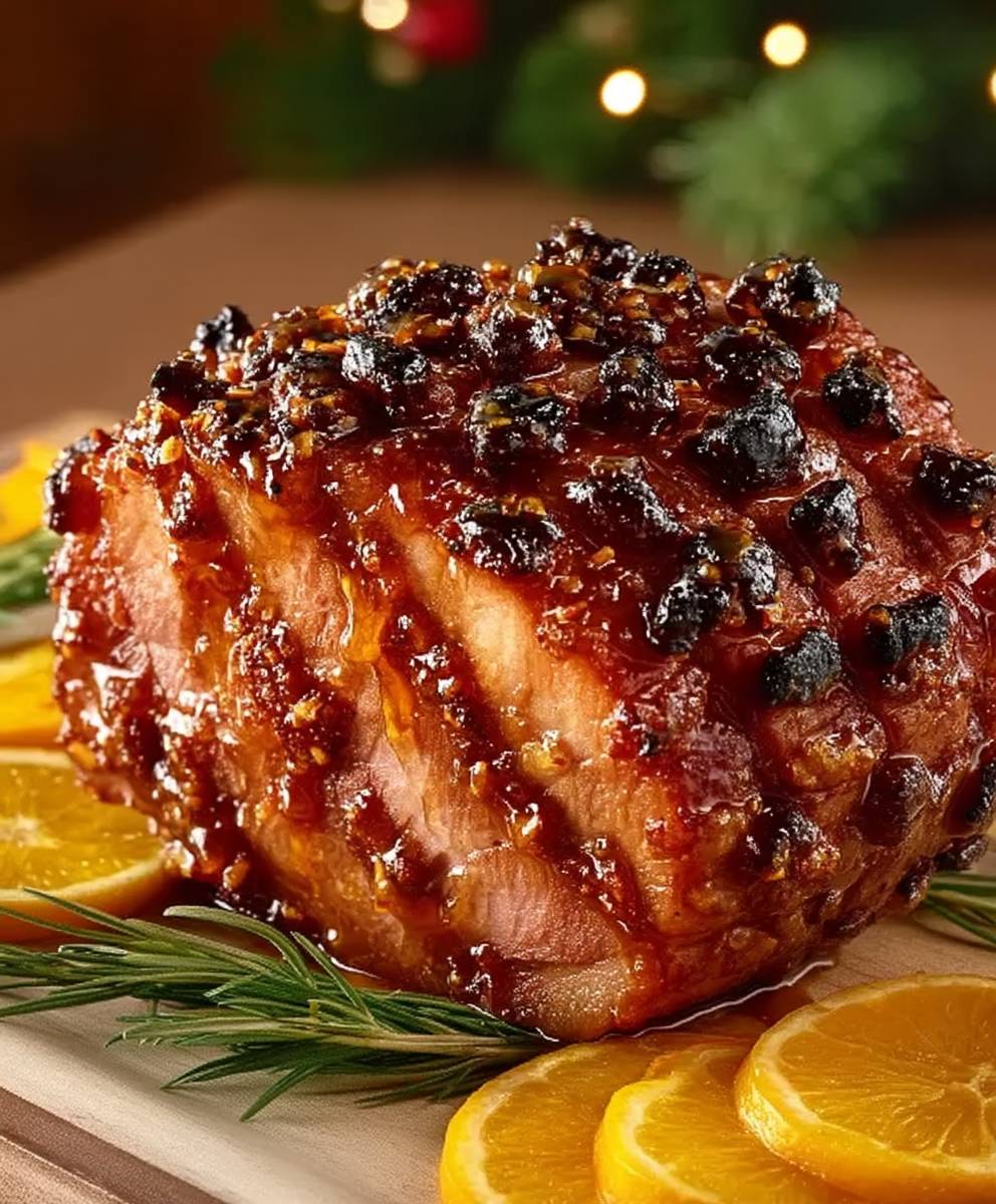 Jambon de Noël orange miel