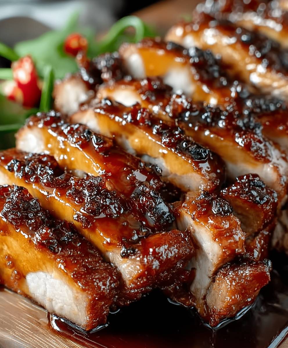 Porc caramélisé miel sauce soja