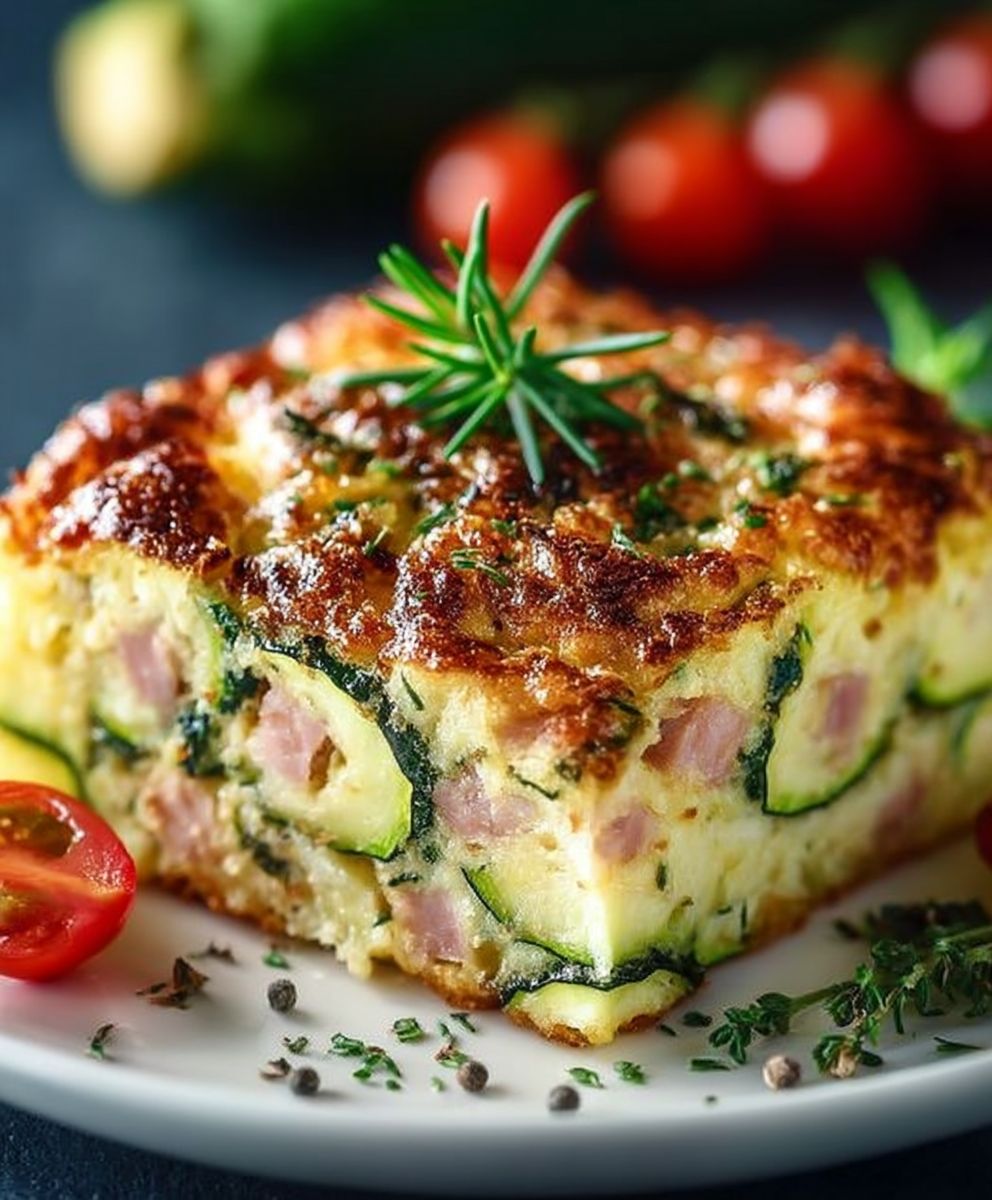 Cake courgettes jambon