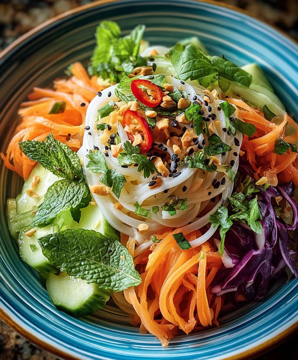 Salade nouilles froides thaïlandaises