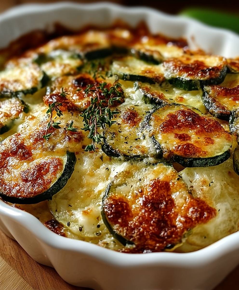 Gratin courgettes pommes de terre léger