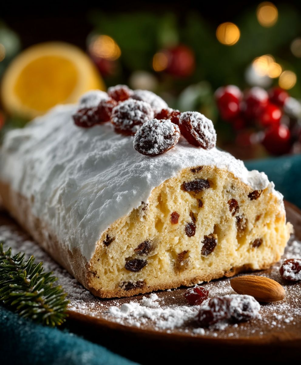Stollen allemand pâte amande