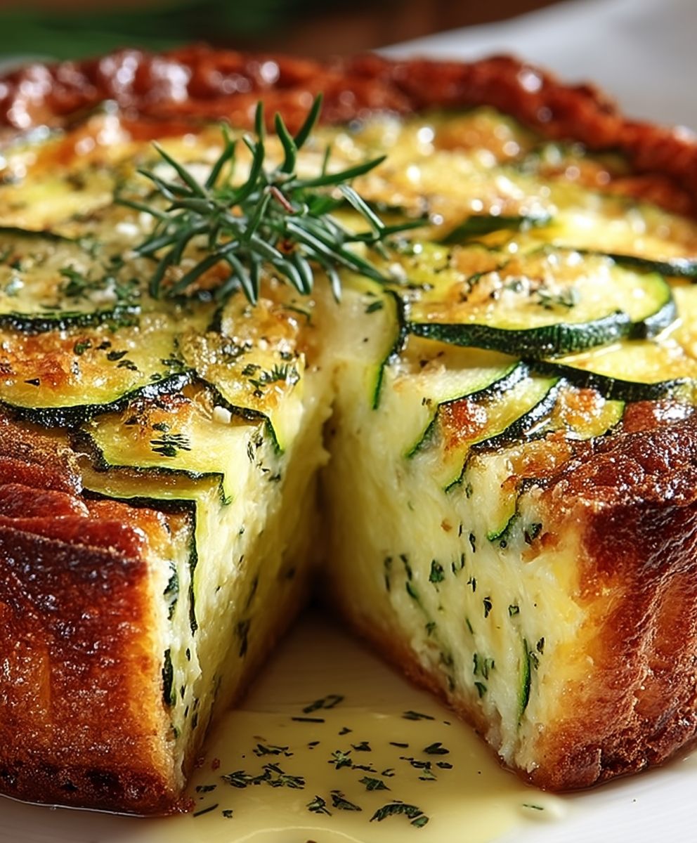 Flan léger courgettes