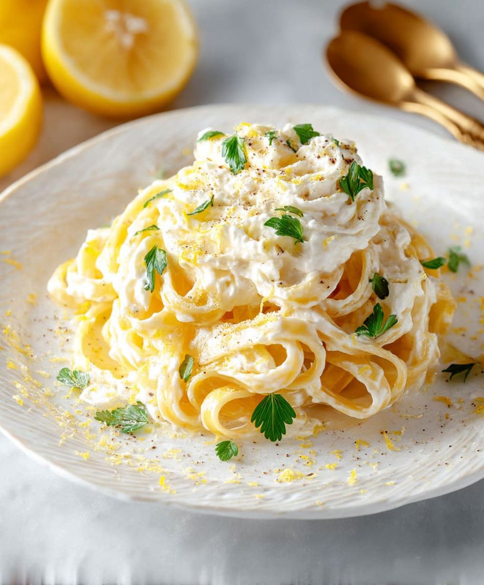 Linguine citron mascarpone