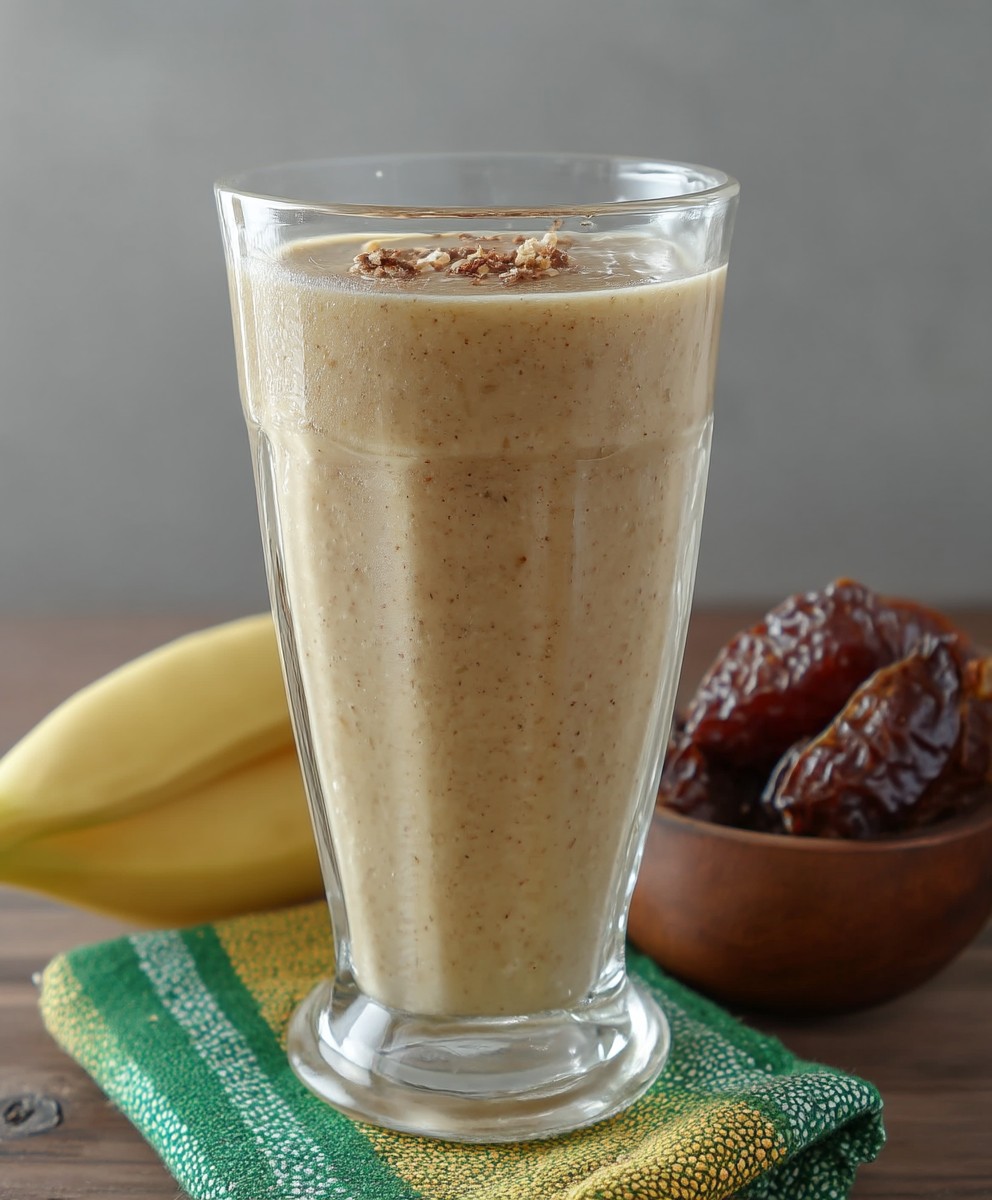 Smoothie dattes banane vanille
