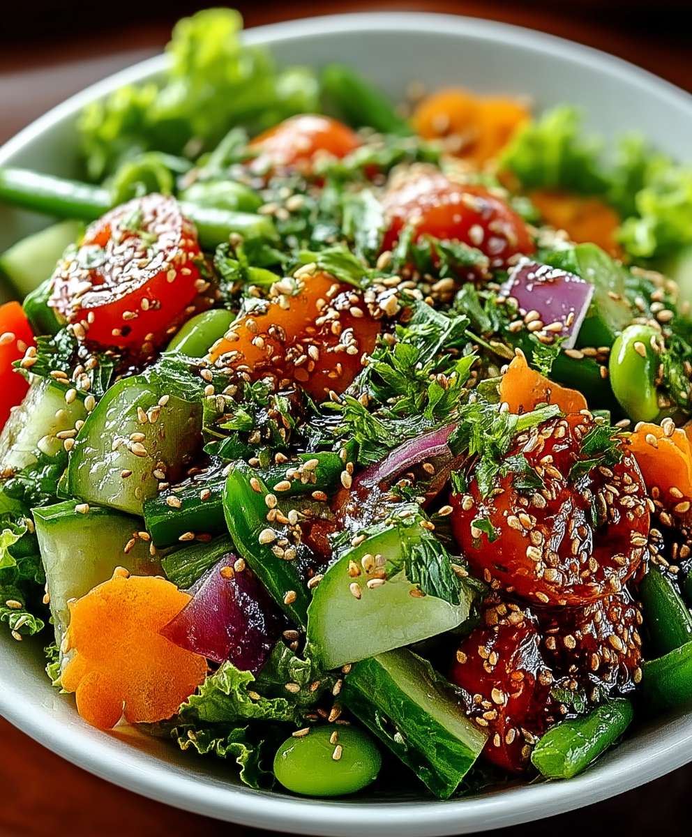Salade vinaigrette asiatique