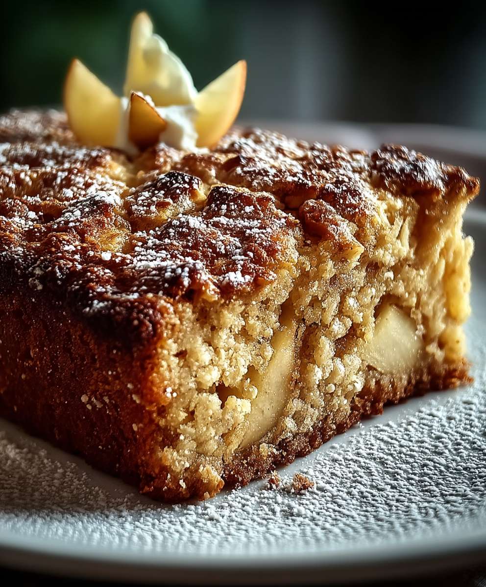 Gateau flocons avoine pommes