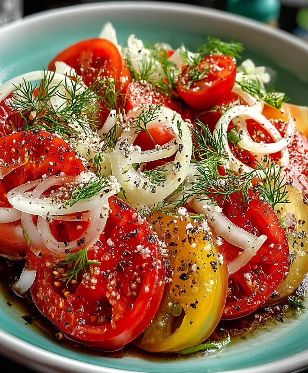Salade tomates fenouil