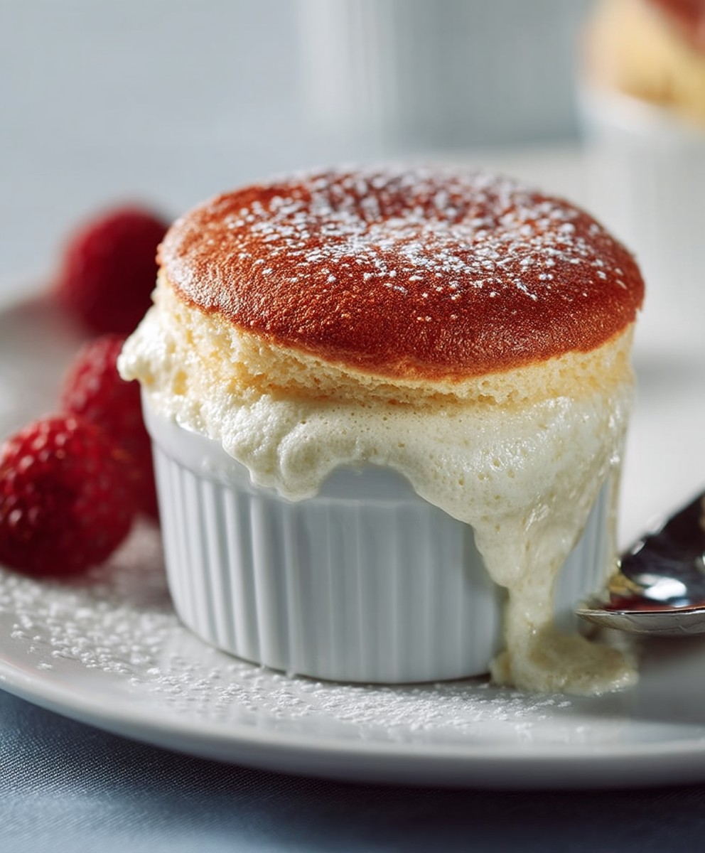 Soufflés aux framboises