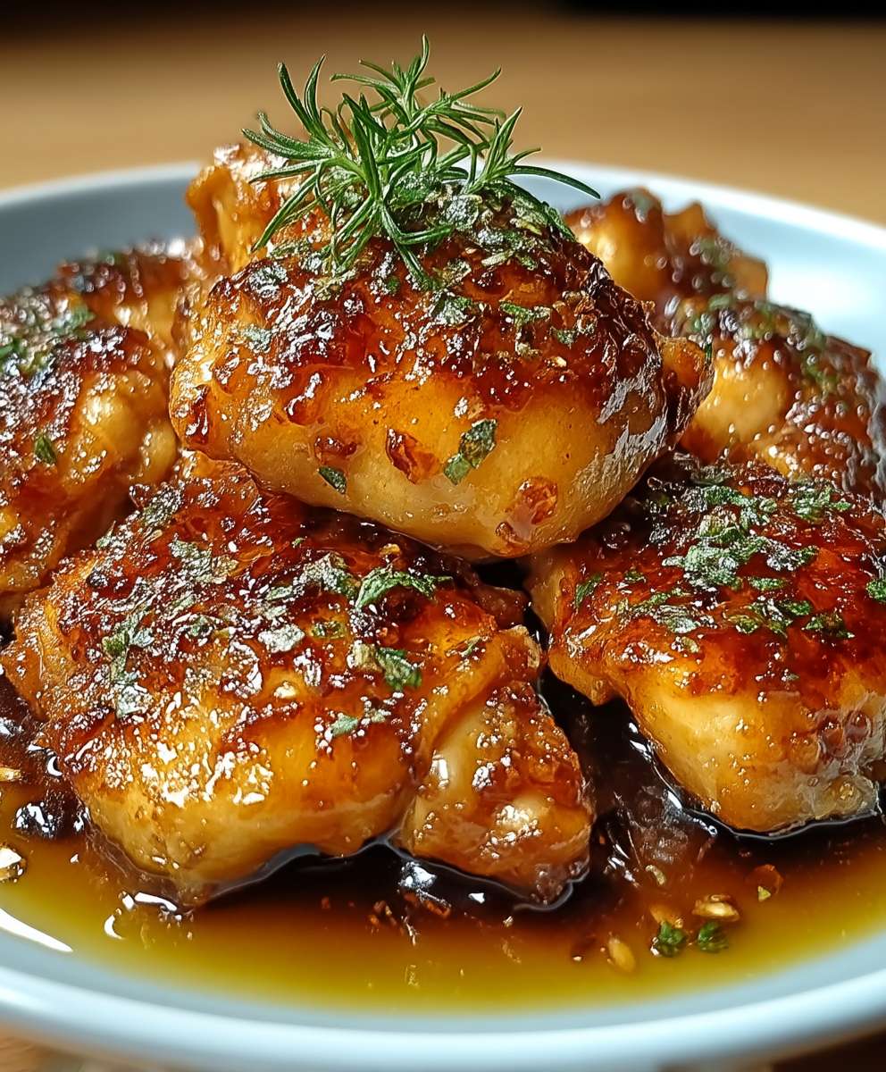 Poulet miel ail