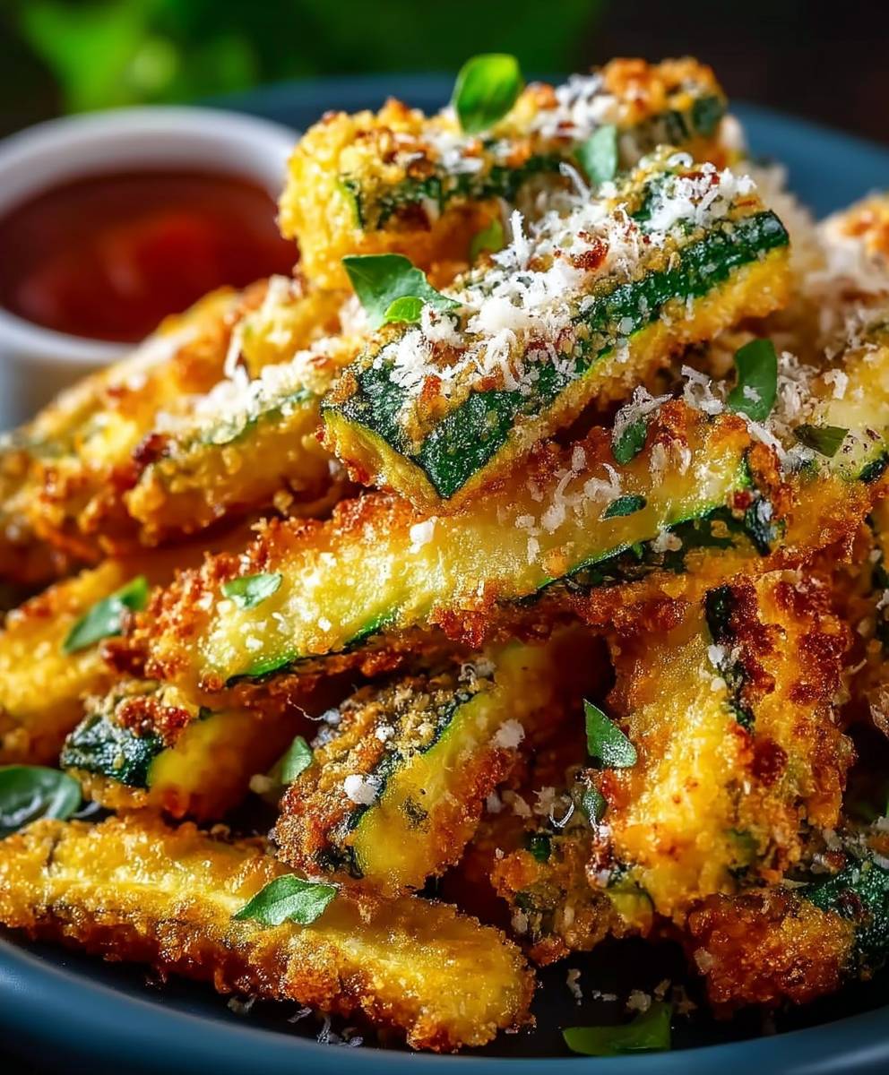 Frites courgettes parmesan